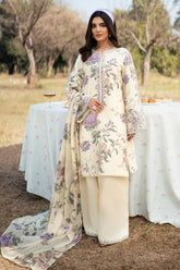 Fresco By Sheenora Stitched 3 Piece Lawn Edit Collection'2025-Lavender Mist